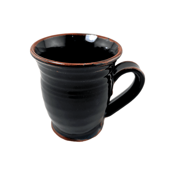 Coffee or Tea Mug Cup Stoneware Pottery, Onyx, 12 oz (354 mL)