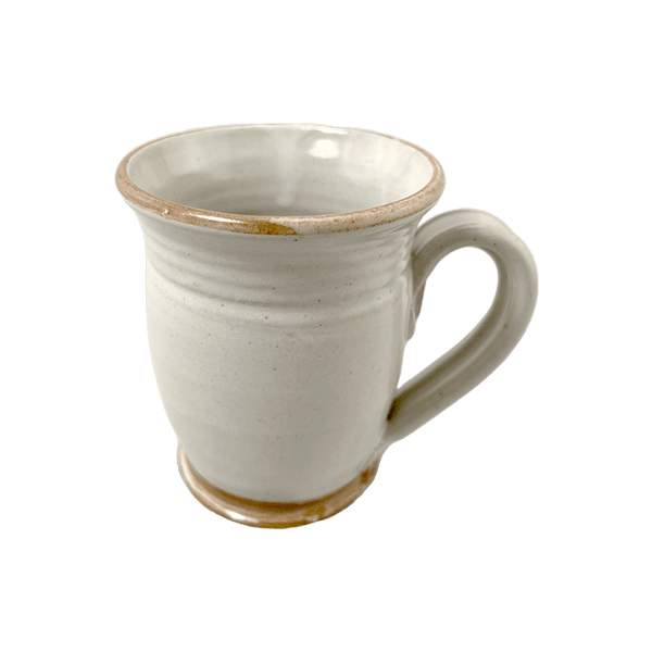 Coffee or Tea Mug Cup Stoneware Pottery, Pearl/Iron Decor, 12 oz (354 mL)