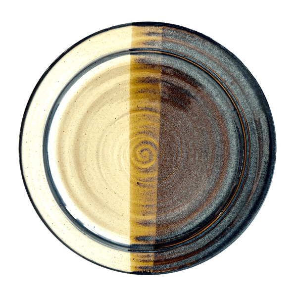 Dinner Plate Stoneware Pottery, Pearl/Opal