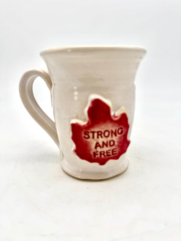 "Strong and Free" Mug, White