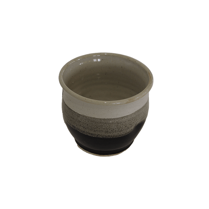 "You Know Me" Stemless Wine Tumbler Stoneware Pottery, Pearl/Onyx, 8 oz (236 mL)